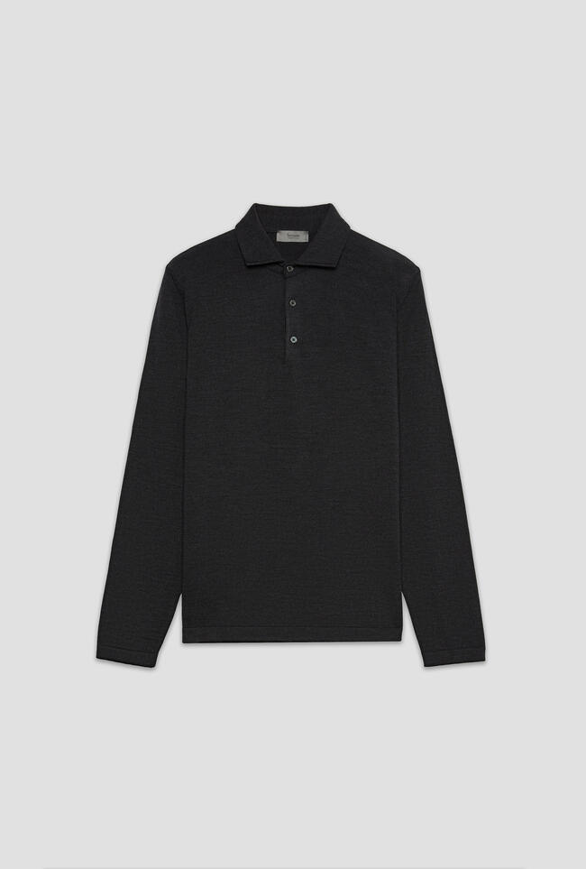 Polo in maglia con collo a camicia ESSENTIAL - Ferrante | img vers.1300x/